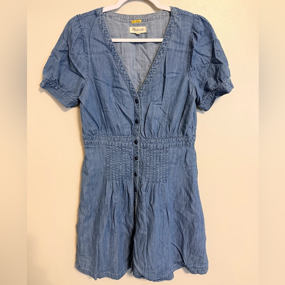 *** Madewell Light Blue Denim Dress